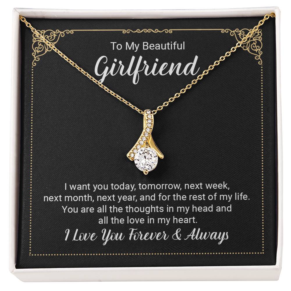 To Girlfriend - I want you today - Alluring Beauty Necklace