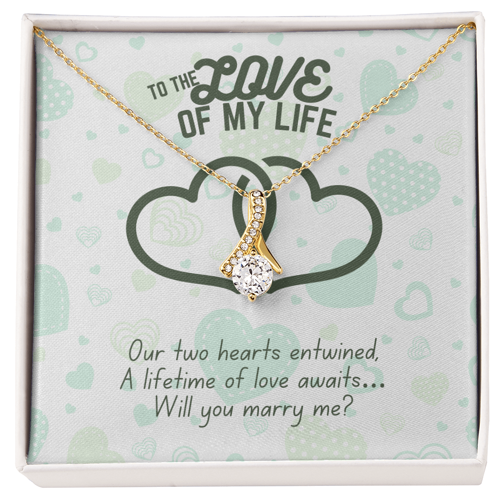 To the love of my life - Our two hearts - Alluring Beauty Necklace