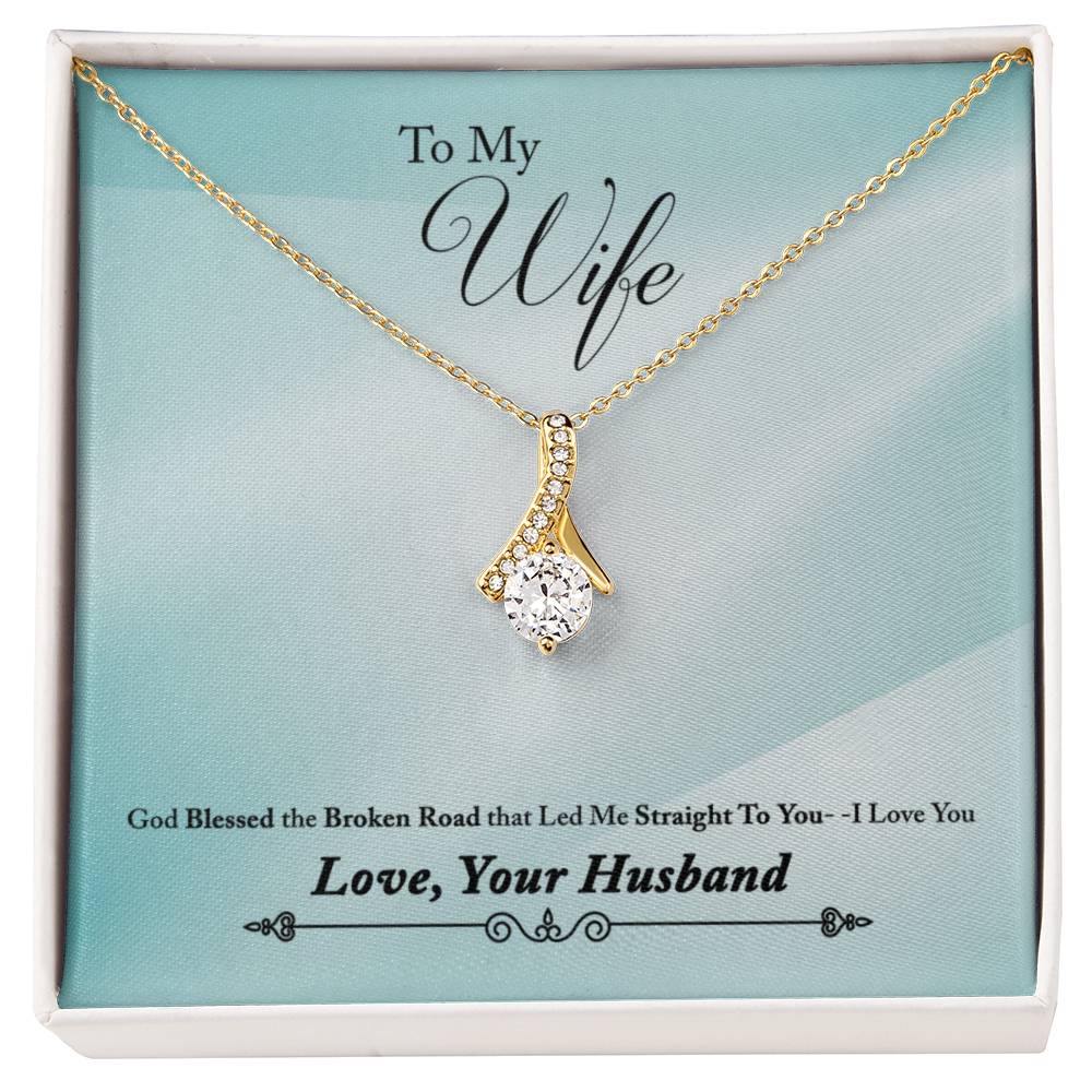 To Wife - God blessed - Alluring Beauty Necklace