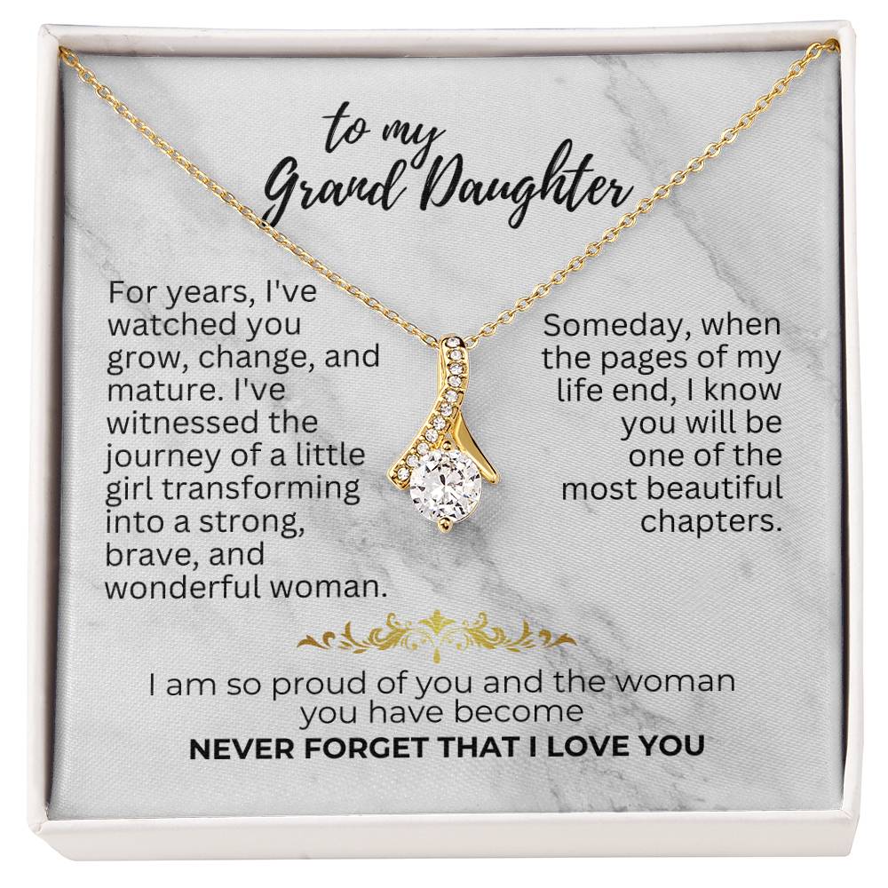 To Granddaughter - For years - Alluring Beauty Necklace