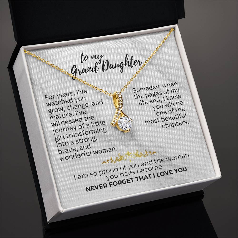 To Granddaughter - For years - Alluring Beauty Necklace