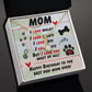 Mom - I love walks - Alluring Beauty Necklace