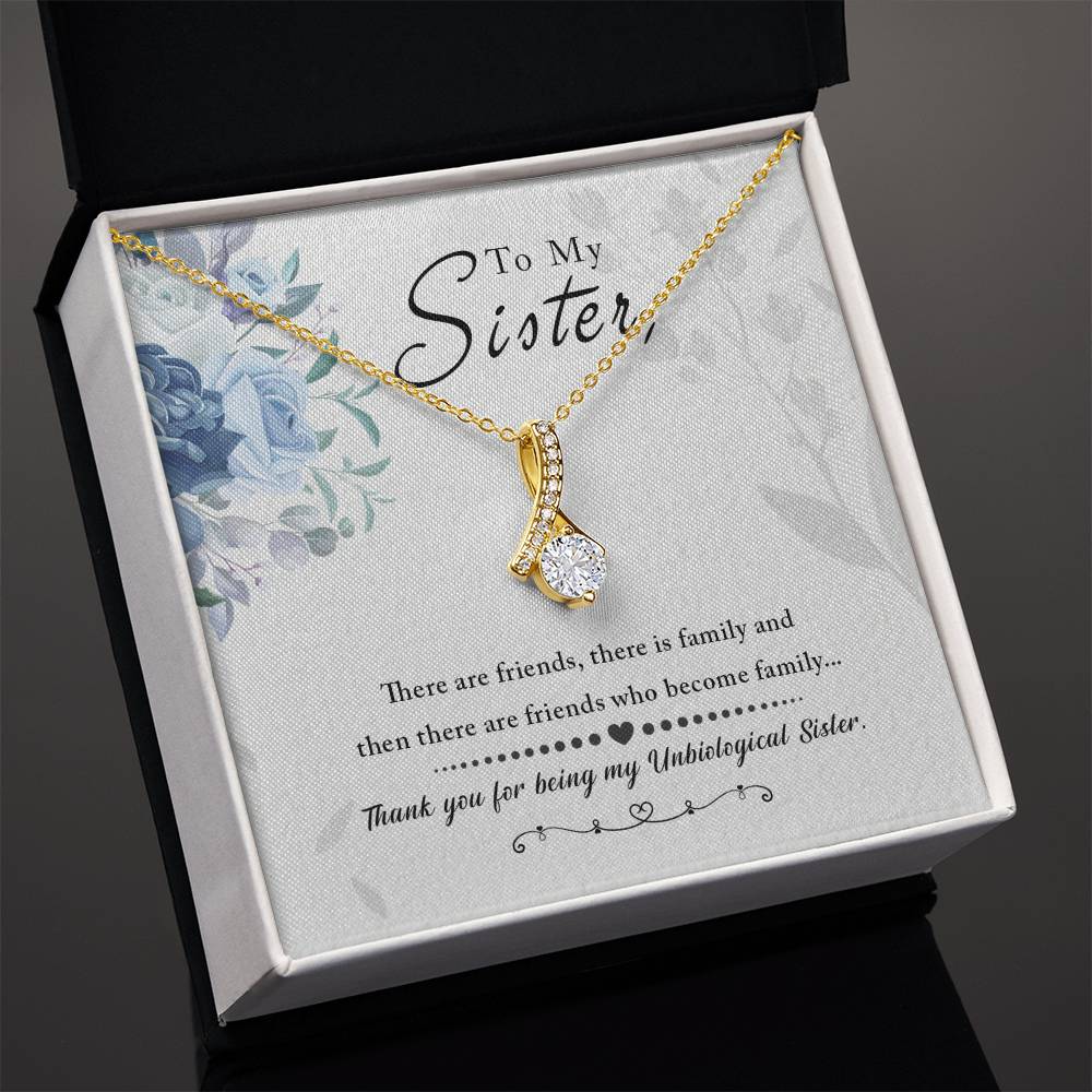 To Sister - There are friends - Alluring Beauty Necklace