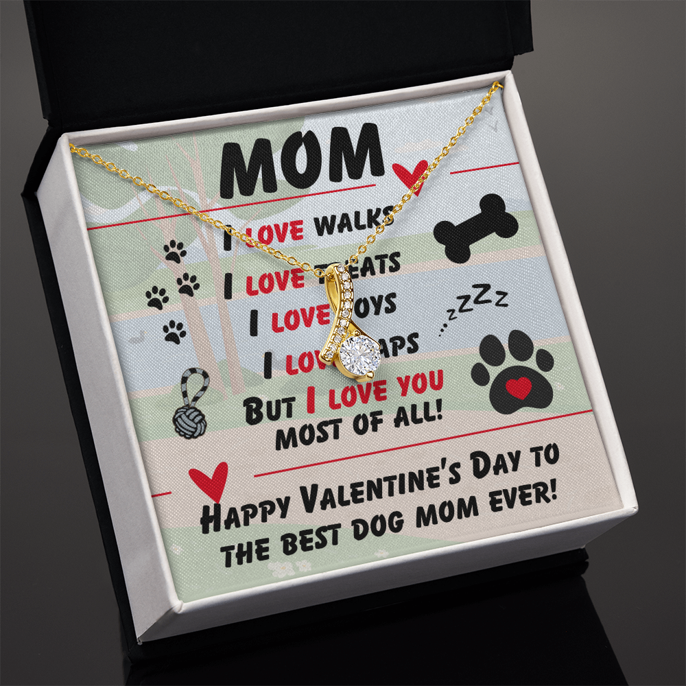 Mom - I love walks - Alluring Beauty Necklace