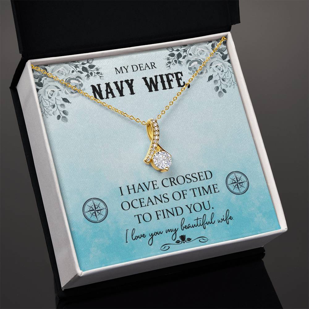 To Navy Wife - I have crossed - Alluring Beauty Necklace