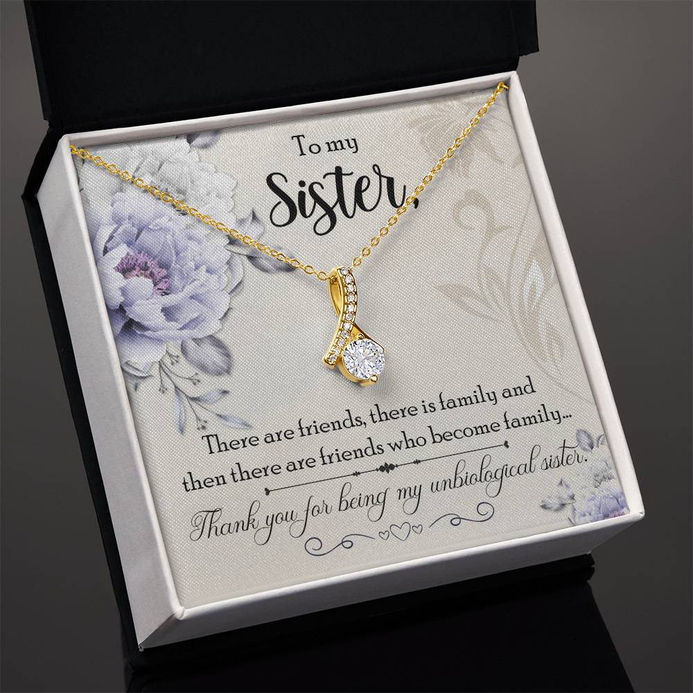 To Sister - There are friends - Alluring Beauty Necklace