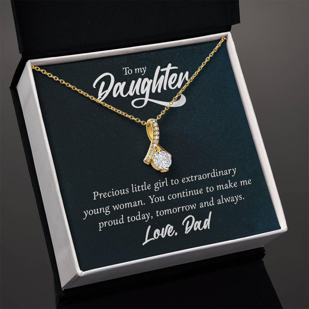 To Daughter - Precious little girl - Alluring Beauty Necklace