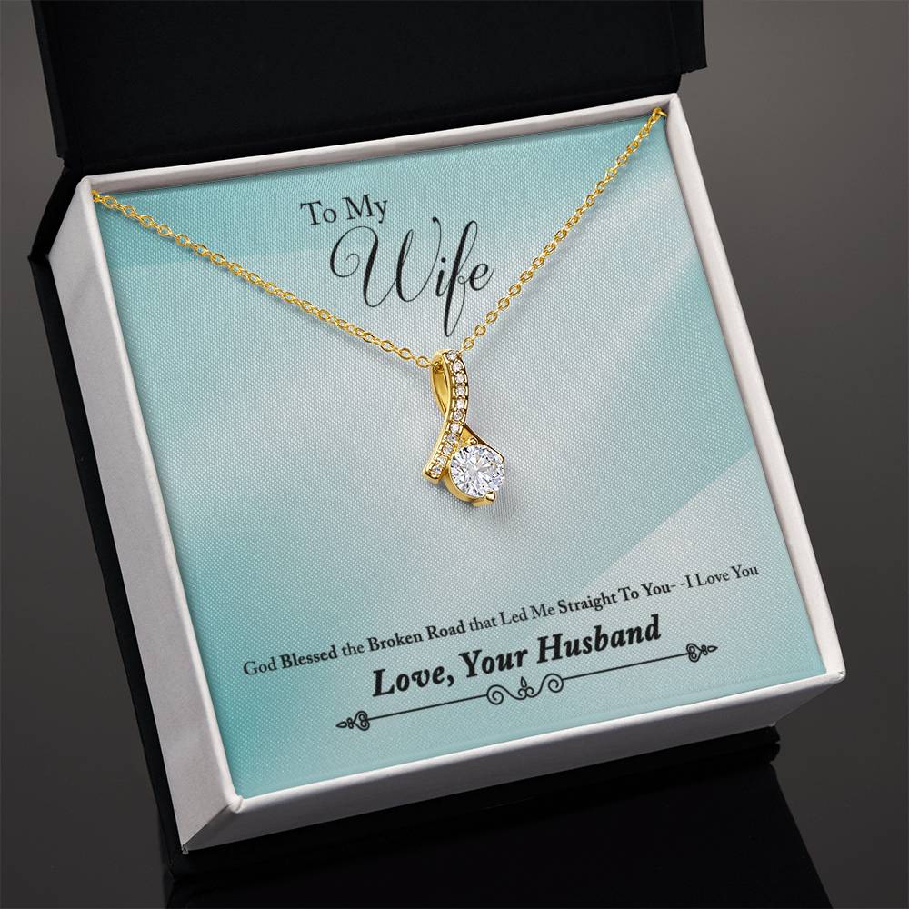 To Wife - God blessed - Alluring Beauty Necklace