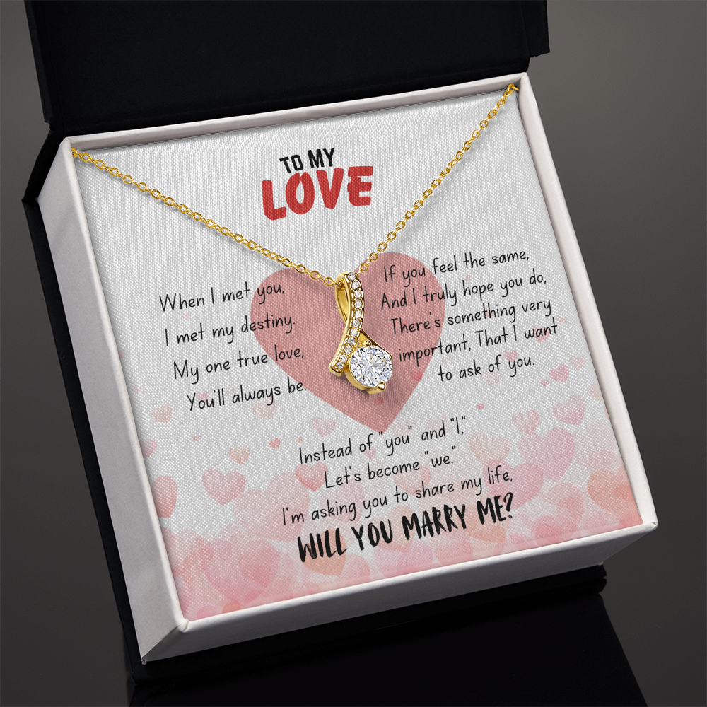 To my love - When I met you - Alluring Beauty Necklace