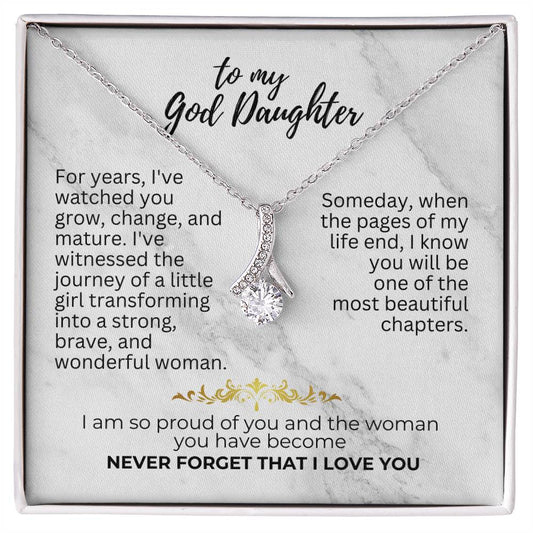 To God Daughter - For years - Alluring Beauty Necklace