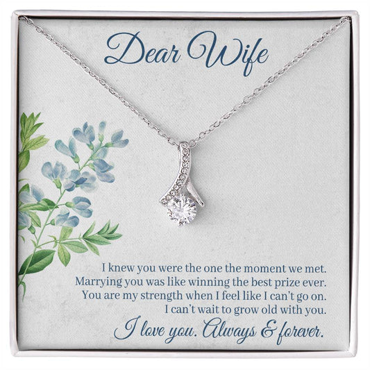 To Wife - I knew you were - Alluring Beauty Necklace