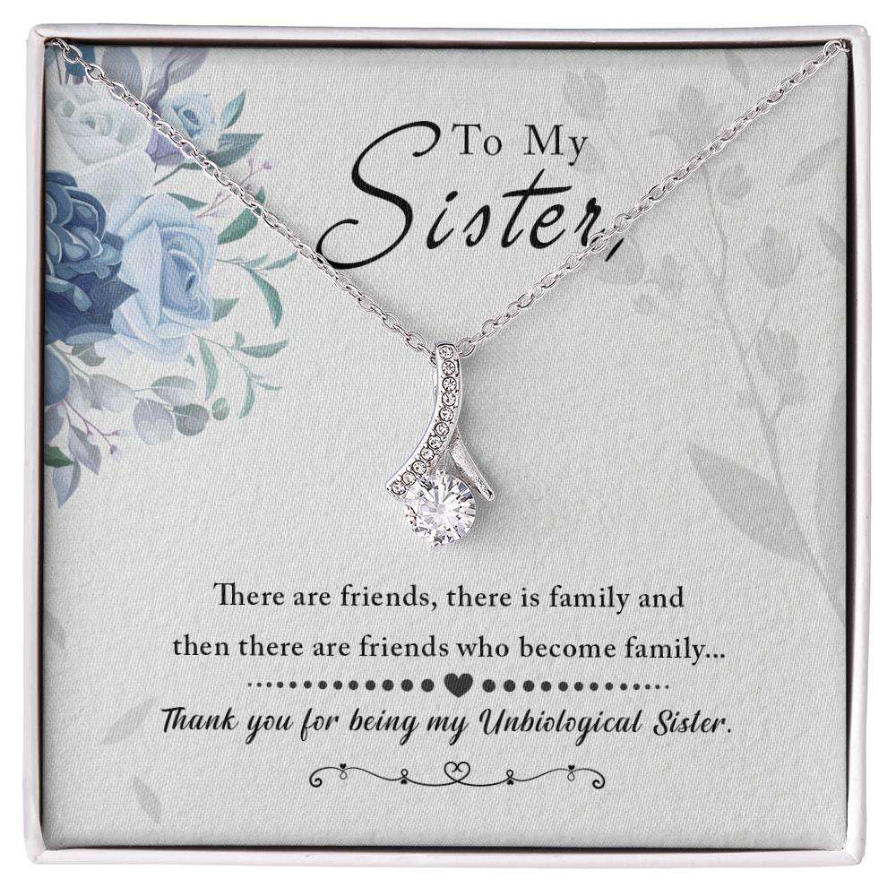 To Sister - There are friends - Alluring Beauty Necklace