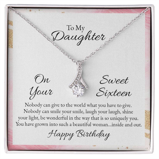 To Daughter - On your sweet sixteen - Alluring Beauty Necklace