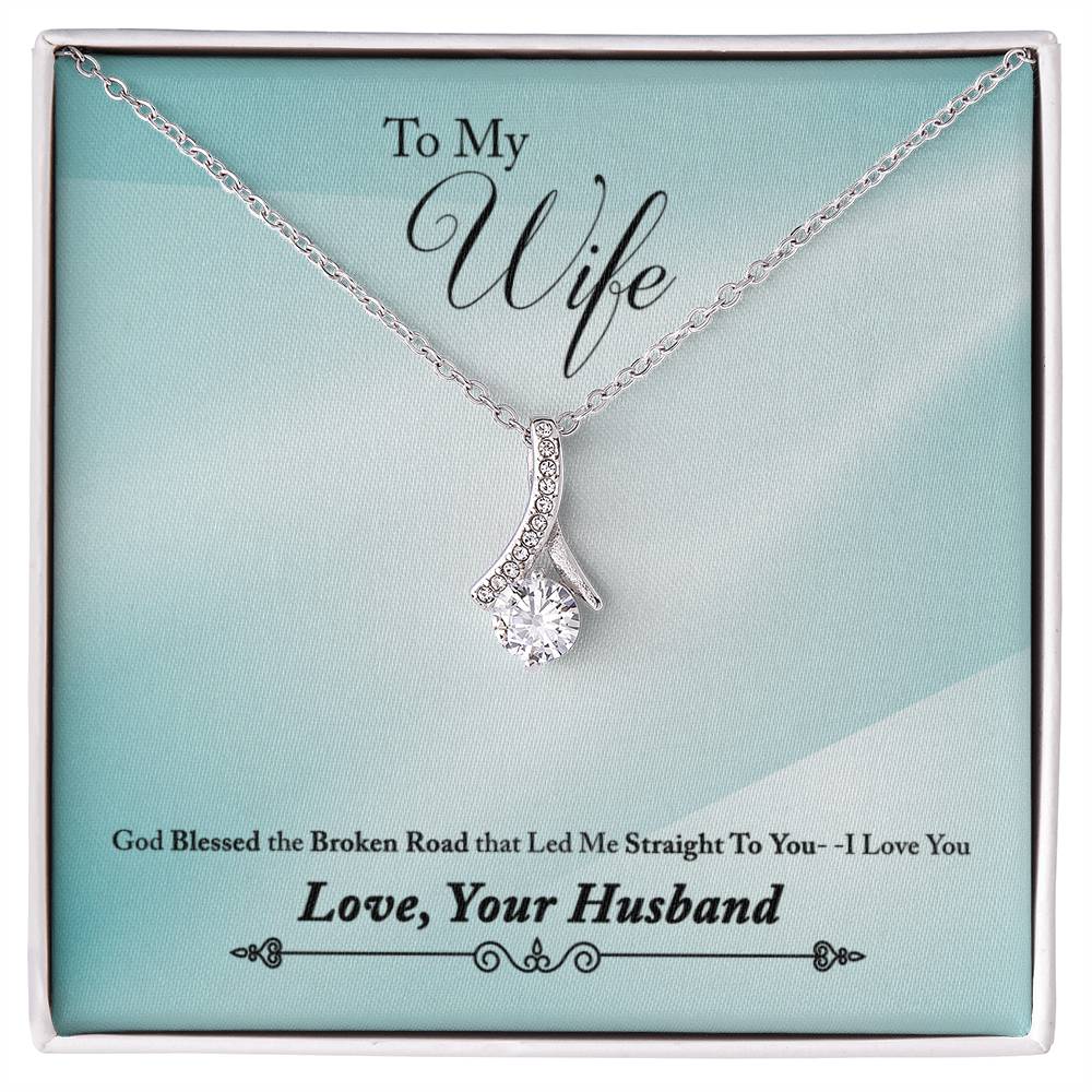 To Wife - God blessed - Alluring Beauty Necklace