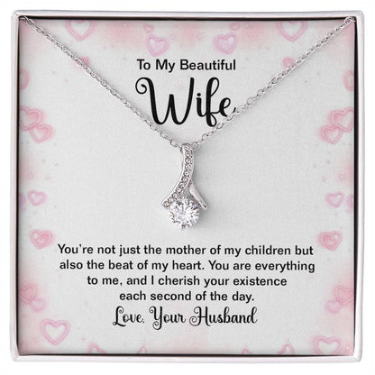 To Wife - You're not just - Alluring Beauty Necklace