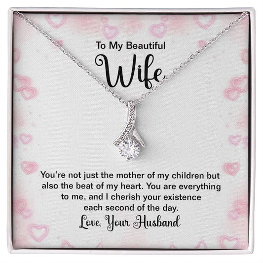 To Wife - You're not just - Alluring Beauty Necklace