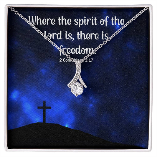 Verse - 2 Corinthians 3:17 - Alluring Beauty Necklace