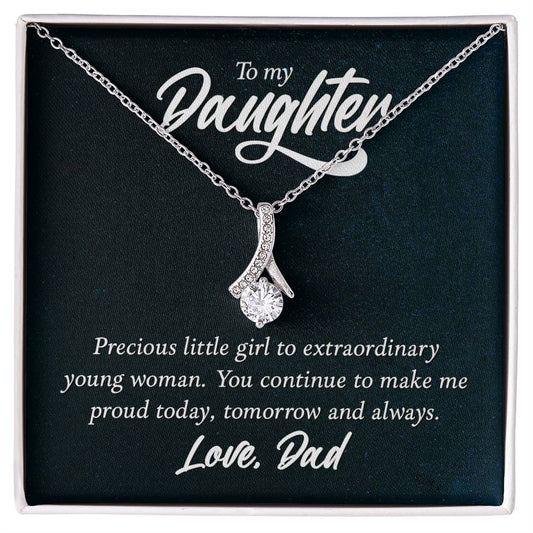 To Daughter - Precious little girl - Alluring Beauty Necklace