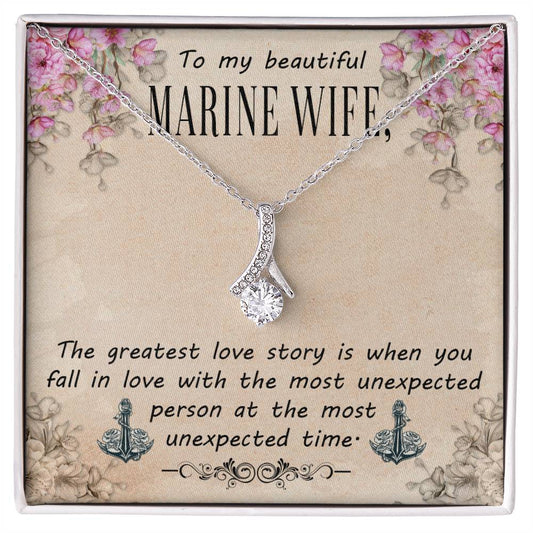 To Marine Wife - The greatest love story - Alluring Beauty Necklace