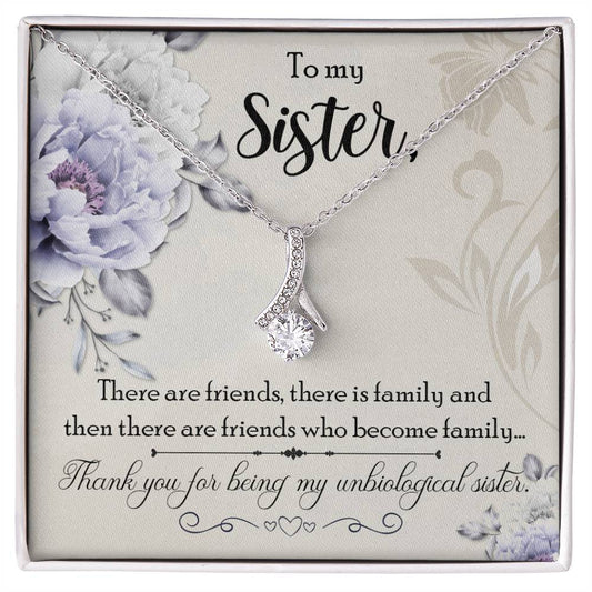 To Sister - There are friends - Alluring Beauty Necklace