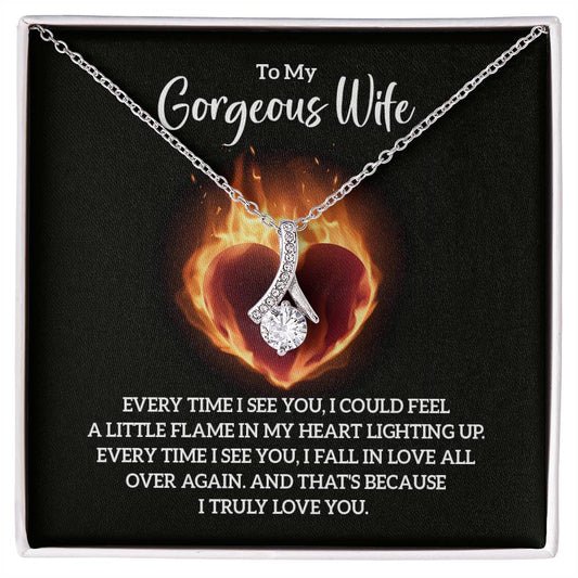 To Wife - Every time I see you - Alluring Beauty Necklace