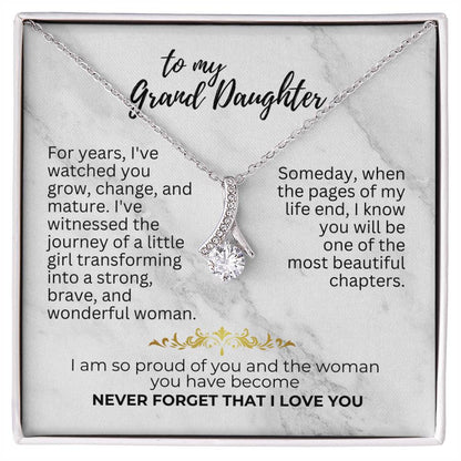 To Granddaughter - For years - Alluring Beauty Necklace