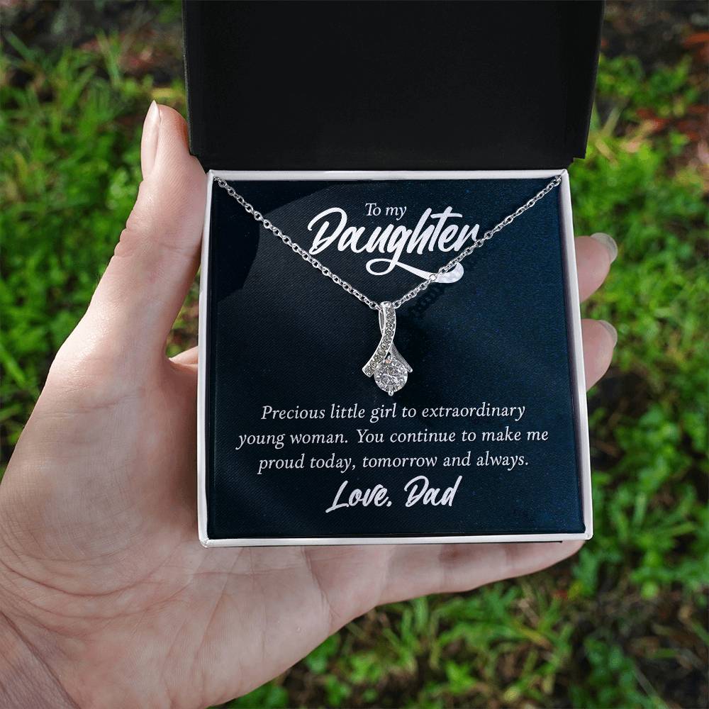 To Daughter - Precious little girl - Alluring Beauty Necklace