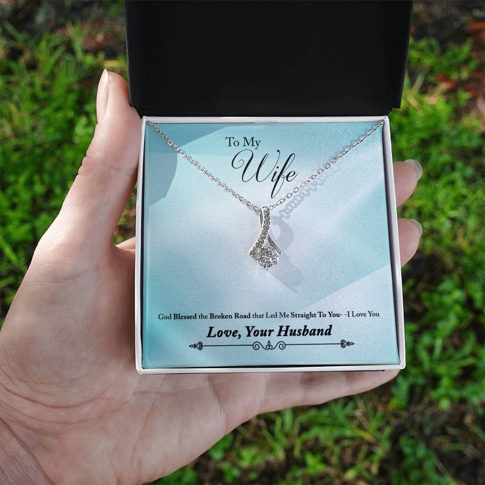 To Wife - God blessed - Alluring Beauty Necklace