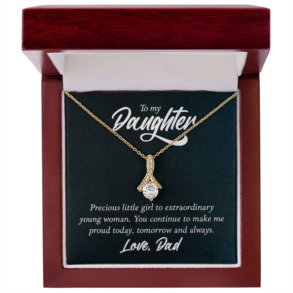 To Daughter - Precious little girl - Alluring Beauty Necklace