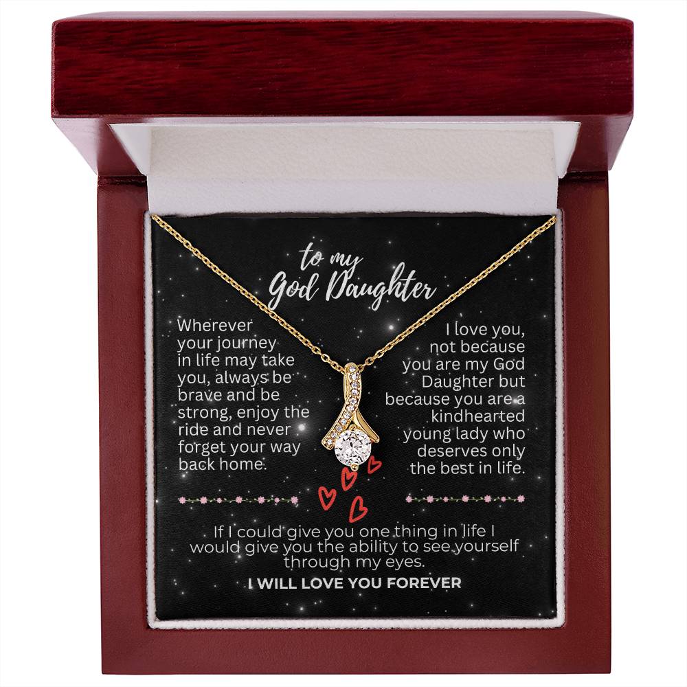 To God Daughter - Wherever your journey - Alluring Beauty Necklace