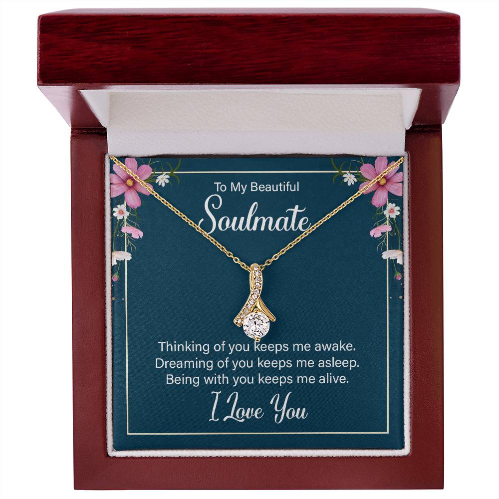 To Soulmate - Thinking of you - Alluring Beauty Necklace