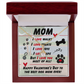 Mom - I love walks - Alluring Beauty Necklace