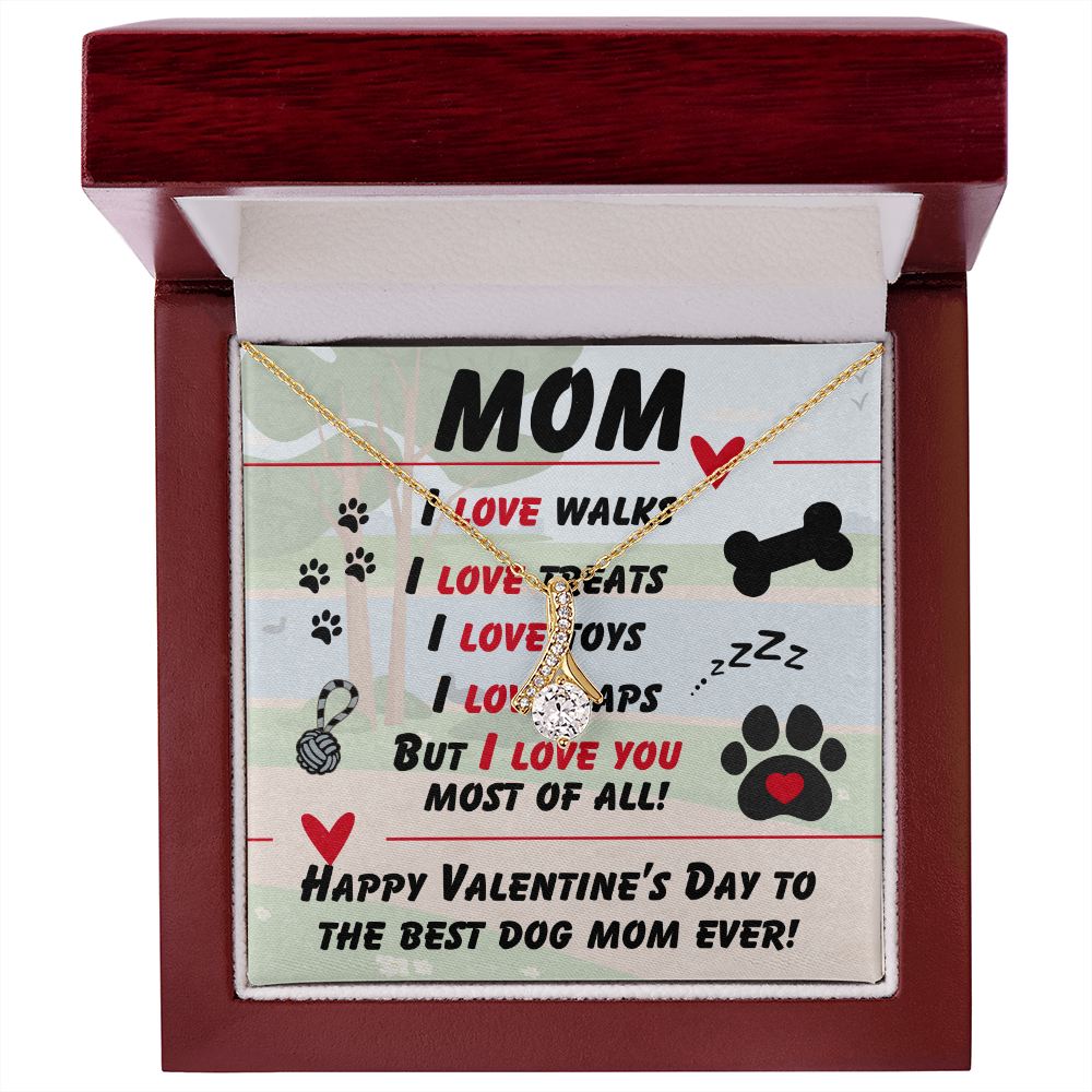 Mom - I love walks - Alluring Beauty Necklace