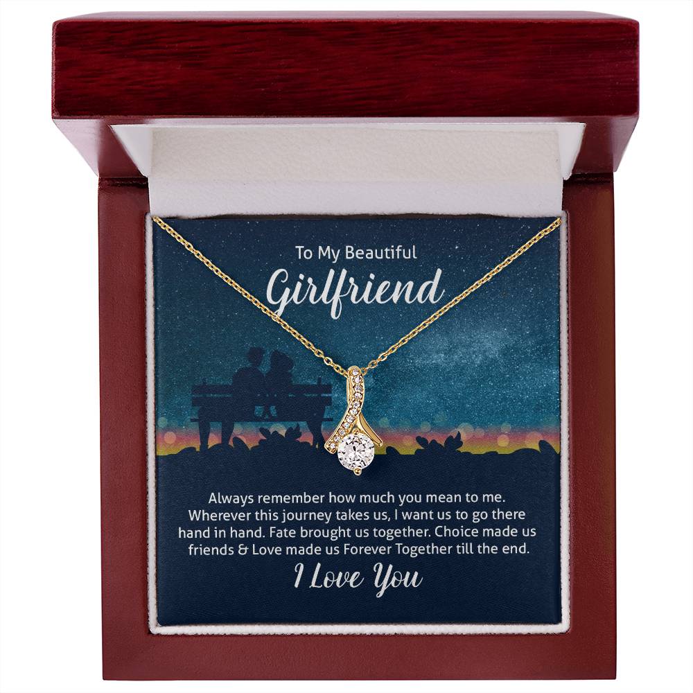 To Girlfriend - Always remember - Alluring Beauty Necklace