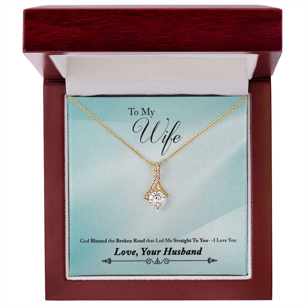 To Wife - God blessed - Alluring Beauty Necklace