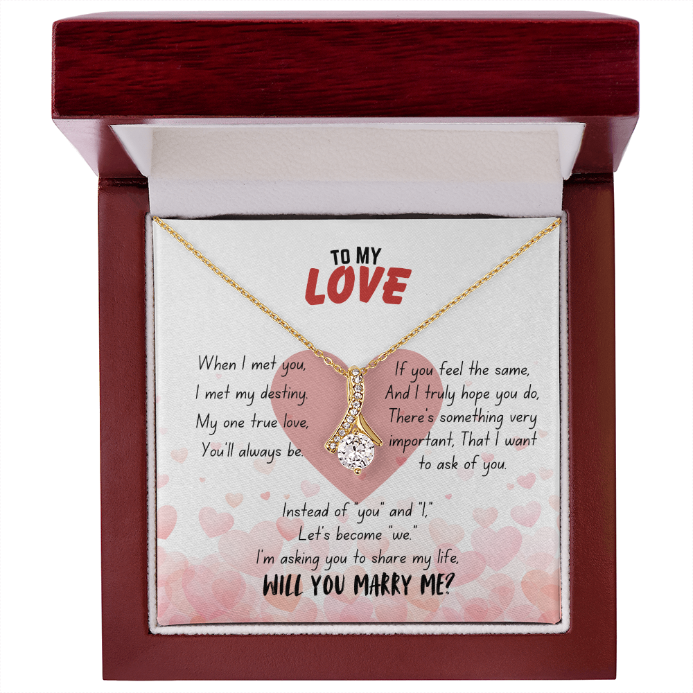 To my love - When I met you - Alluring Beauty Necklace