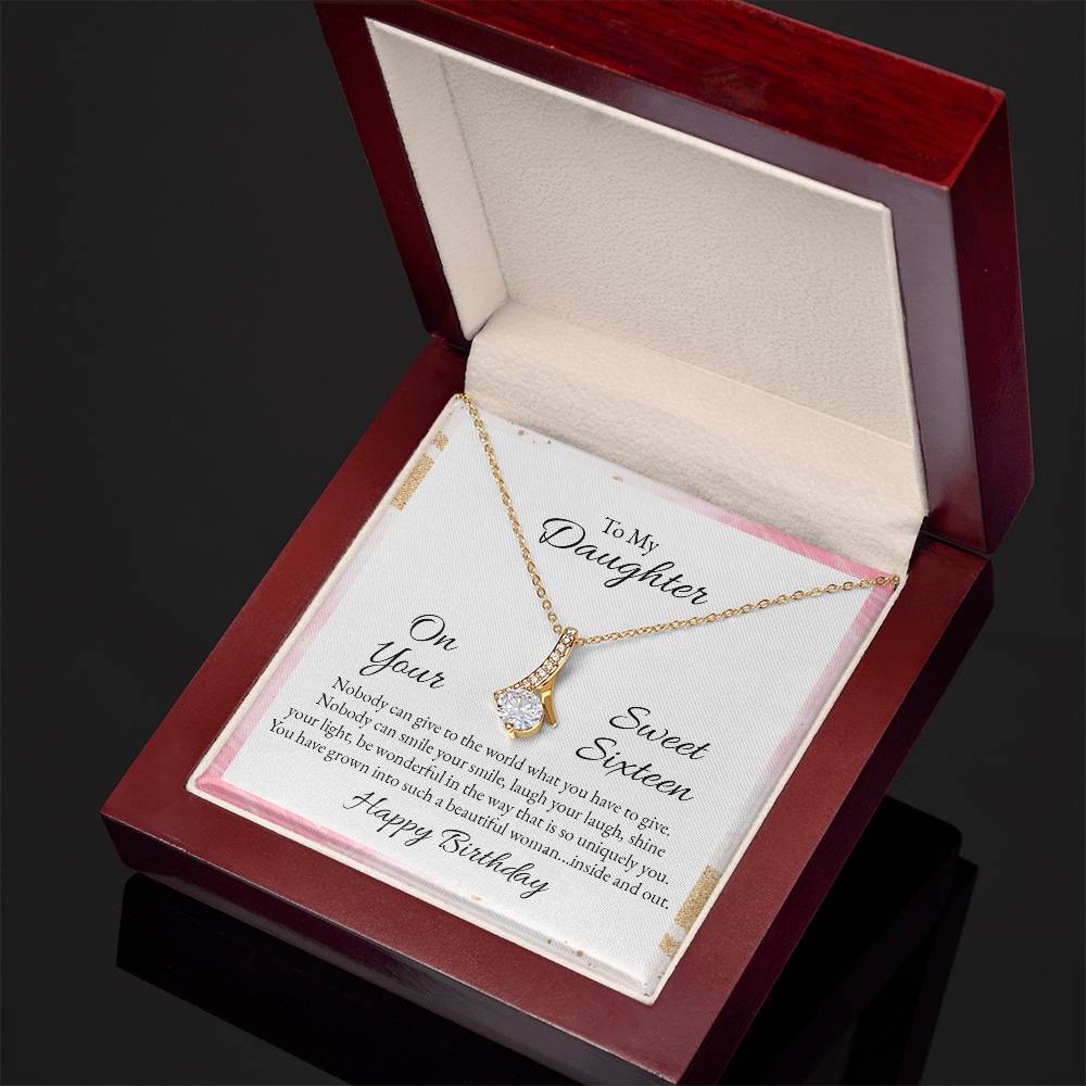 To Daughter - On your sweet sixteen - Alluring Beauty Necklace