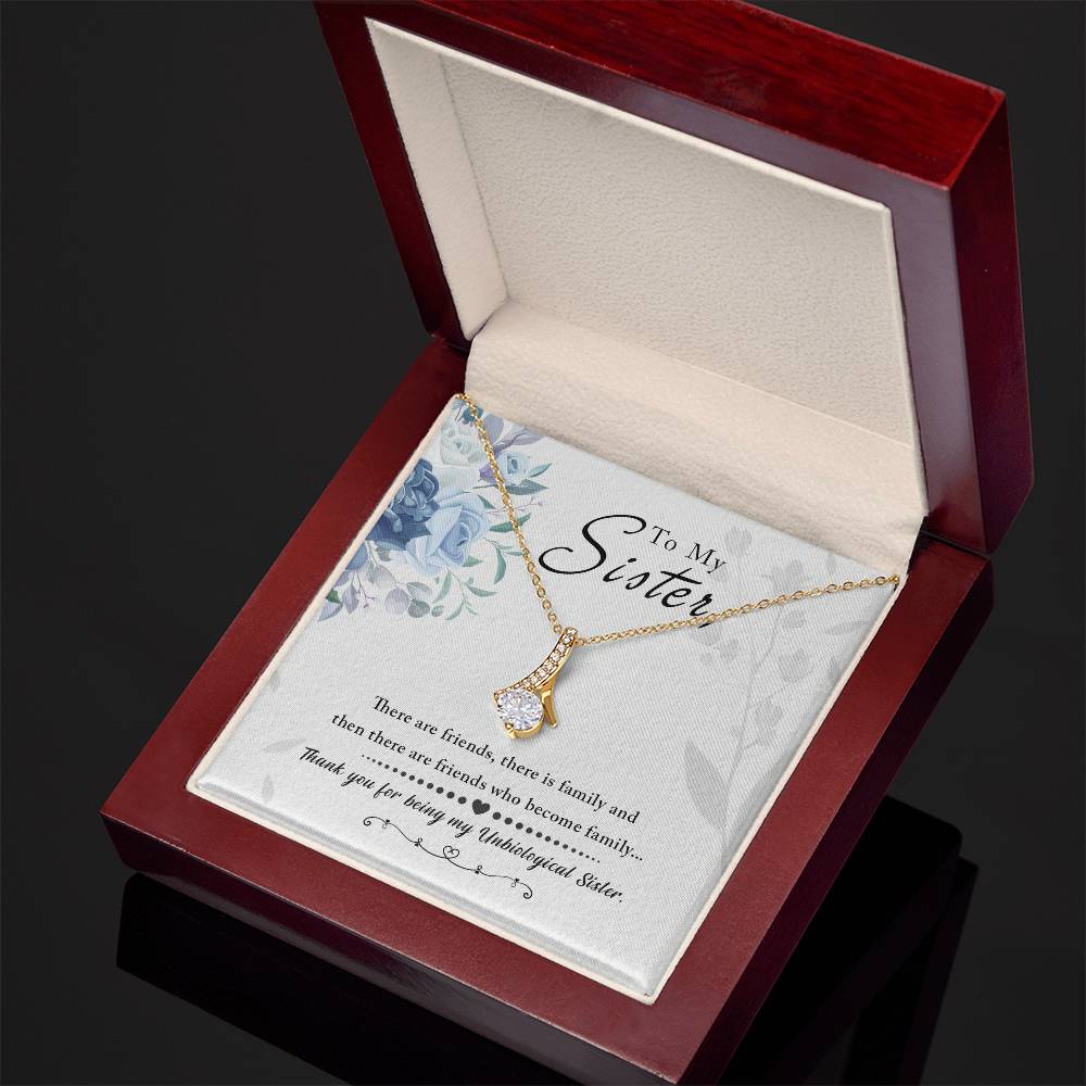 To Sister - There are friends - Alluring Beauty Necklace