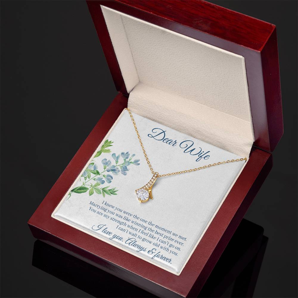 To Wife - I knew you were - Alluring Beauty Necklace