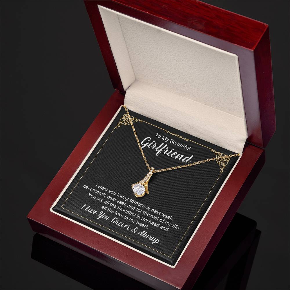 To Girlfriend - I want you today - Alluring Beauty Necklace