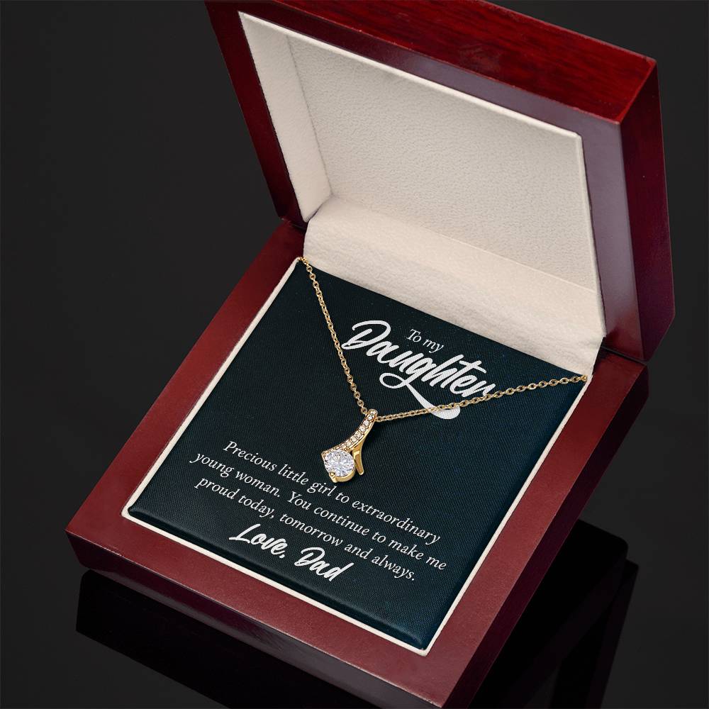 To Daughter - Precious little girl - Alluring Beauty Necklace