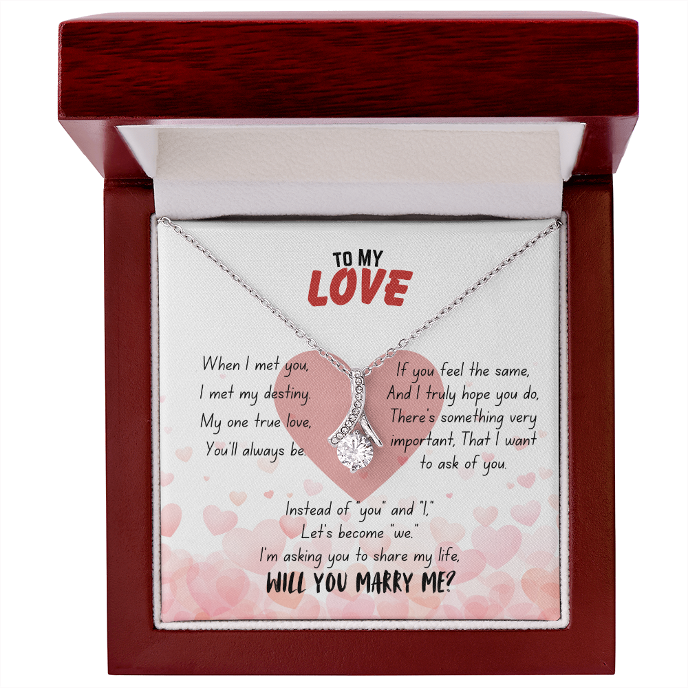 To my love - When I met you - Alluring Beauty Necklace