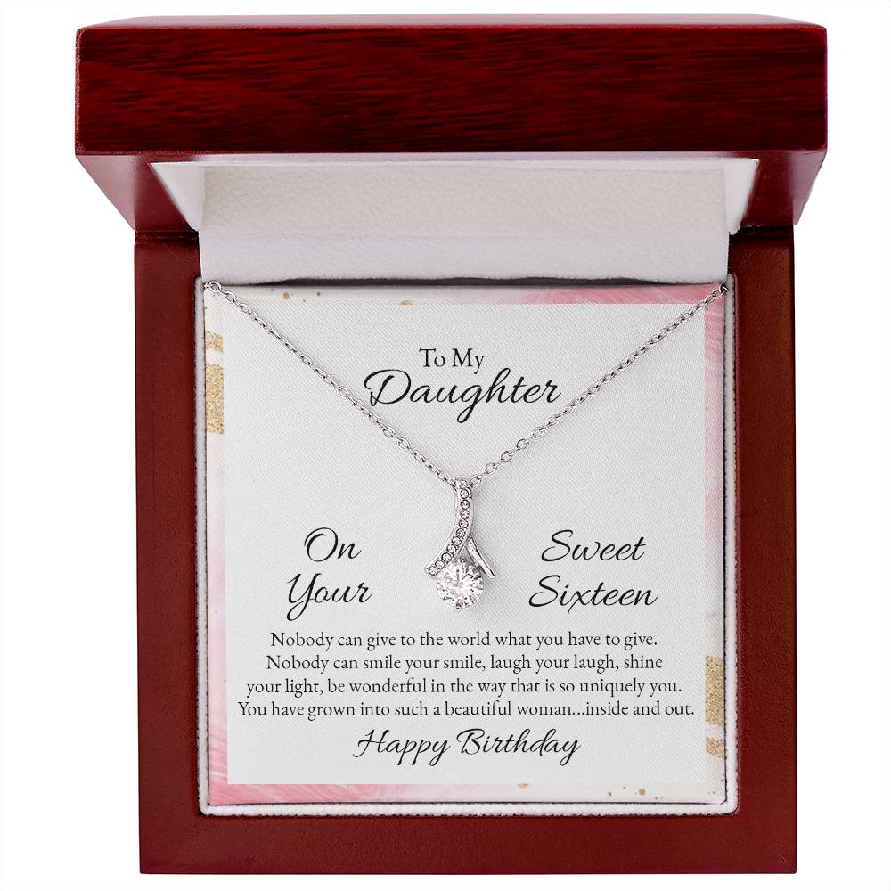 To Daughter - On your sweet sixteen - Alluring Beauty Necklace