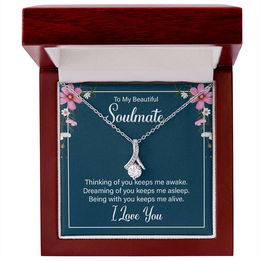 To Soulmate - Thinking of you - Alluring Beauty Necklace