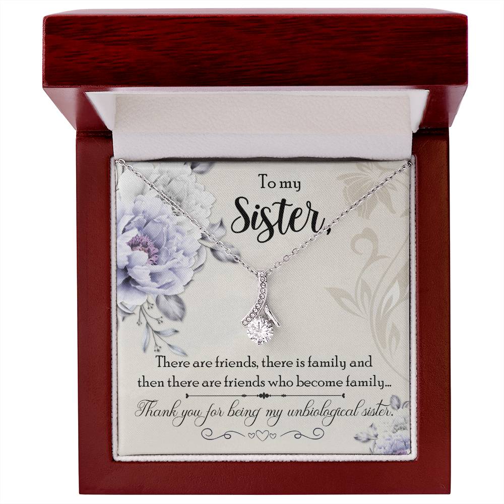 To Sister - There are friends - Alluring Beauty Necklace