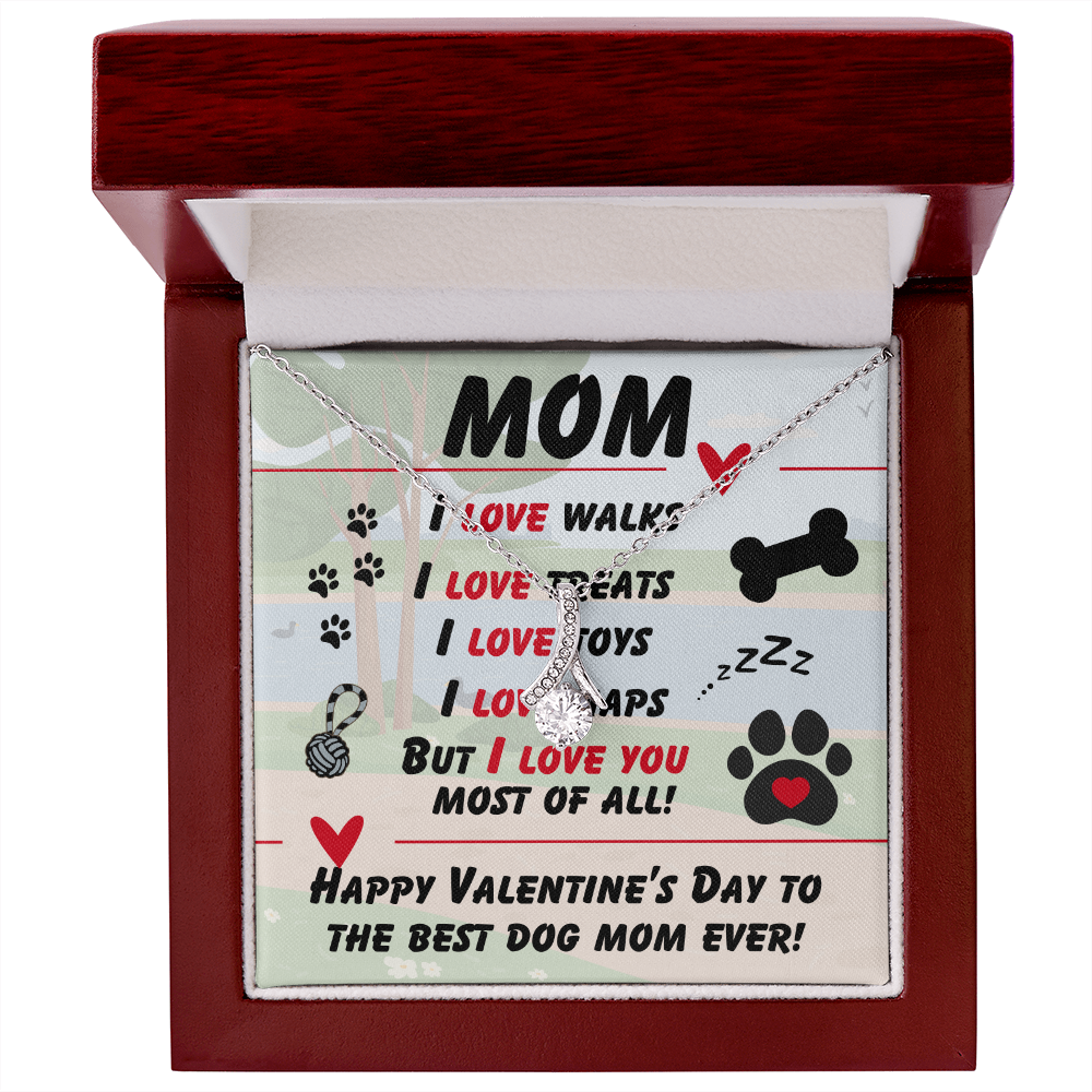 Mom - I love walks - Alluring Beauty Necklace