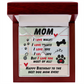 Mom - I love walks - Alluring Beauty Necklace