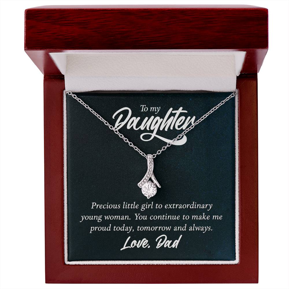 To Daughter - Precious little girl - Alluring Beauty Necklace