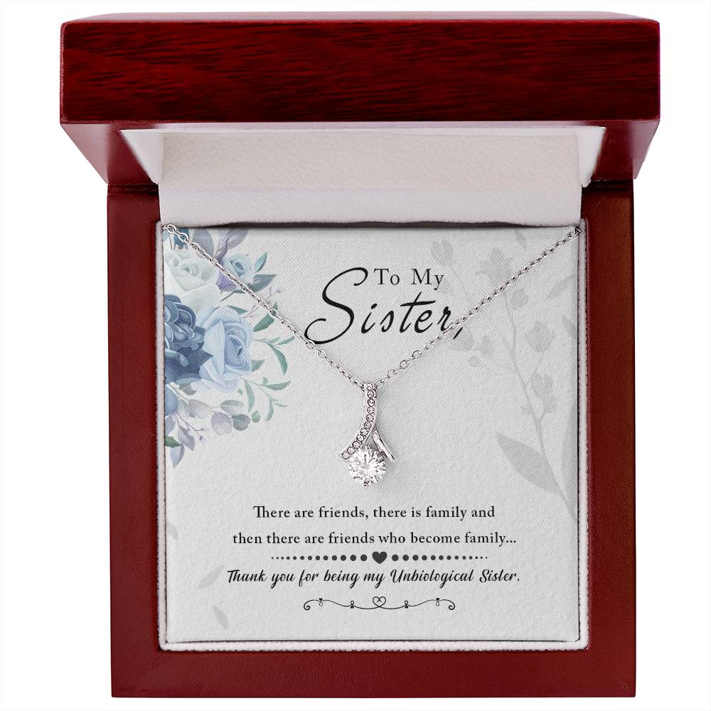 To Sister - There are friends - Alluring Beauty Necklace