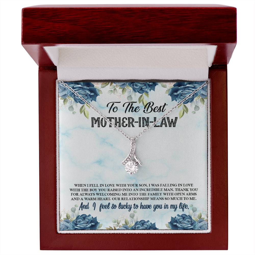 To Mother In Law - When I fell in love - Alluring Beauty Necklace